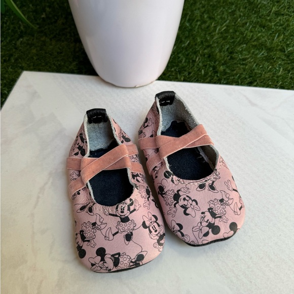 FRESHLY PICKED Ballet Slipper Disney Minnie Mouse in blush size 3 new no box - Picture 11 of 15